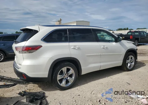 2015 Toyota Highlander Limited from USA, damaged, VIN 5TDDKRFH0FS222248